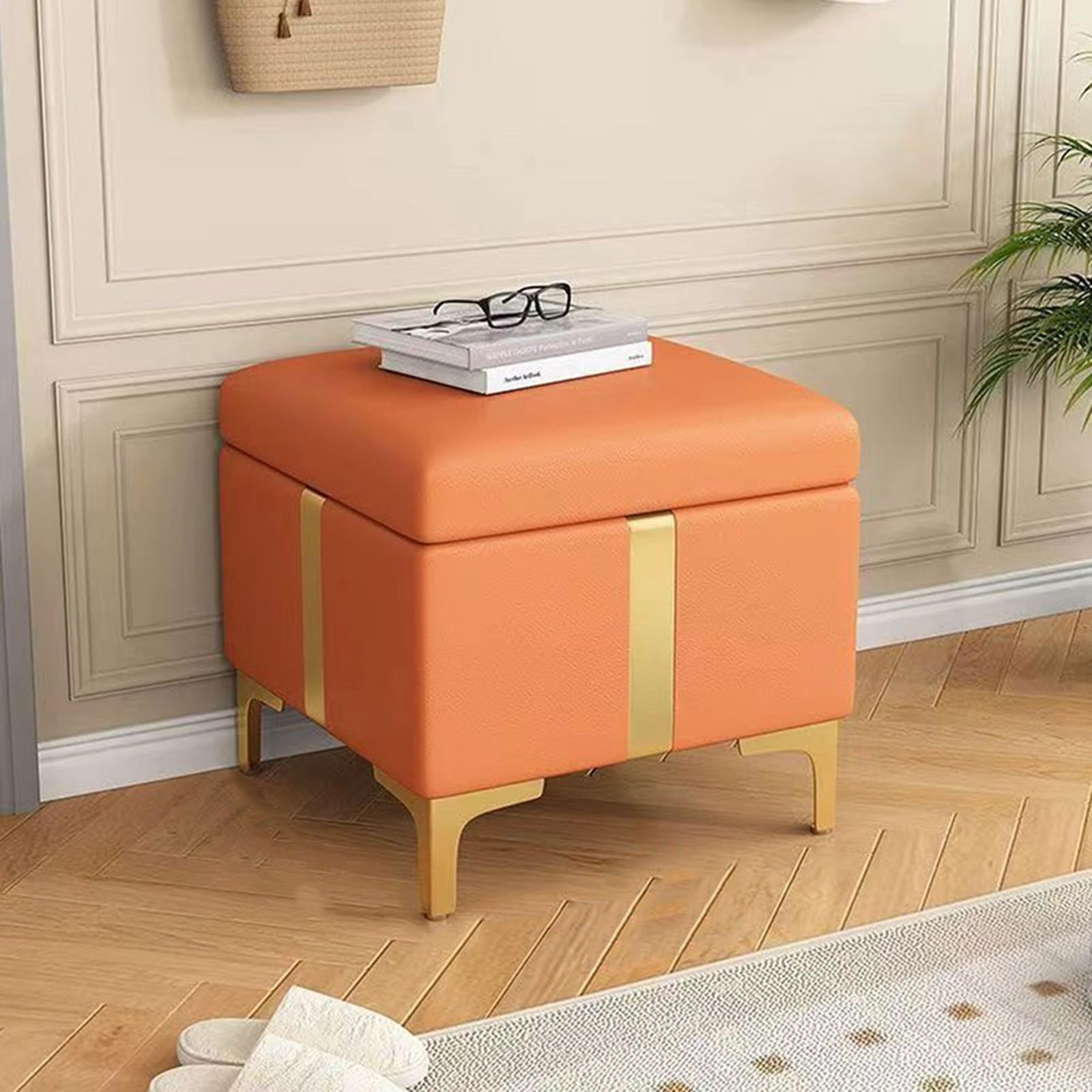 Banc ottoman de rangement pour ranger et désencombrer l'entrée