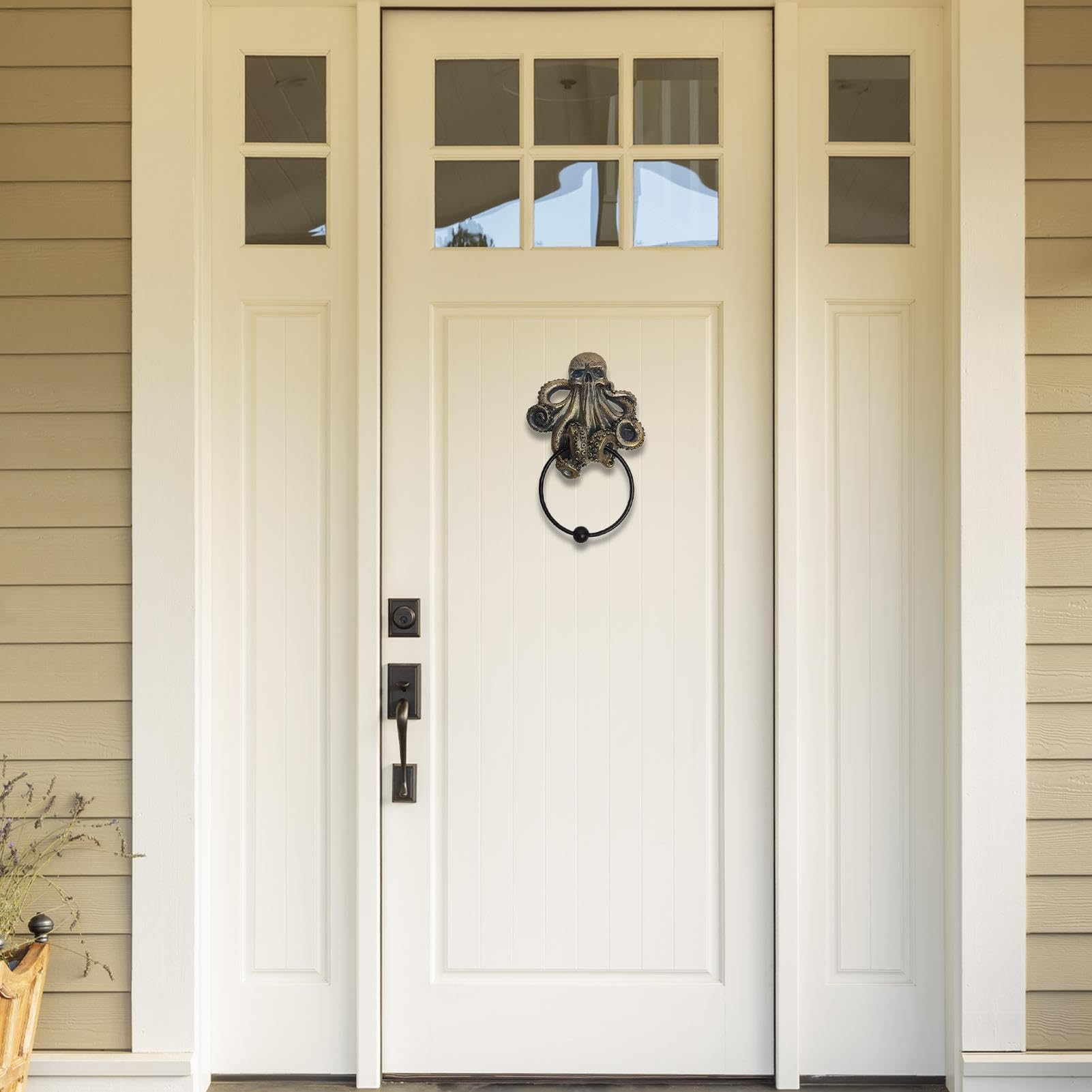 Gotischer Türklopfer Drache - Kunstharz Deko Für Haustür & Thematische Cafés