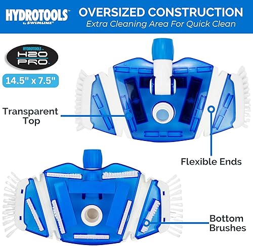 Miniatura 11 de Cabezal aspirador Swimline 8150 Flex pesado, azul Vac de hormigón