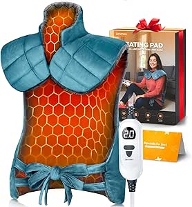 Graphene-Infused Heating Pad for Neck, Shoulders, and Back - 25x35 Inches, Weighted and Large Electric Heated Pad
