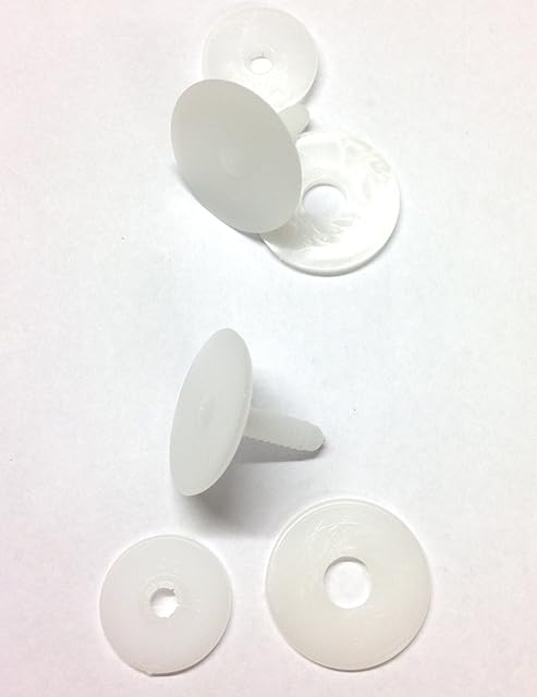 celloexpress Pack of 2 - Slim Animal Joints 35mm White - Teddy Bear & Soft Toy Making Limbs and Head Joints