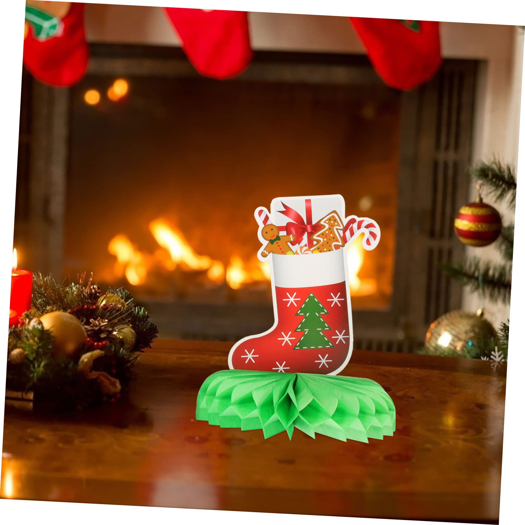 TOYANDONA 36piezas Adornos De Panal Para Decoración Navideña Para Fiestas Para Ambientar Eventos y Reuniones Festivas