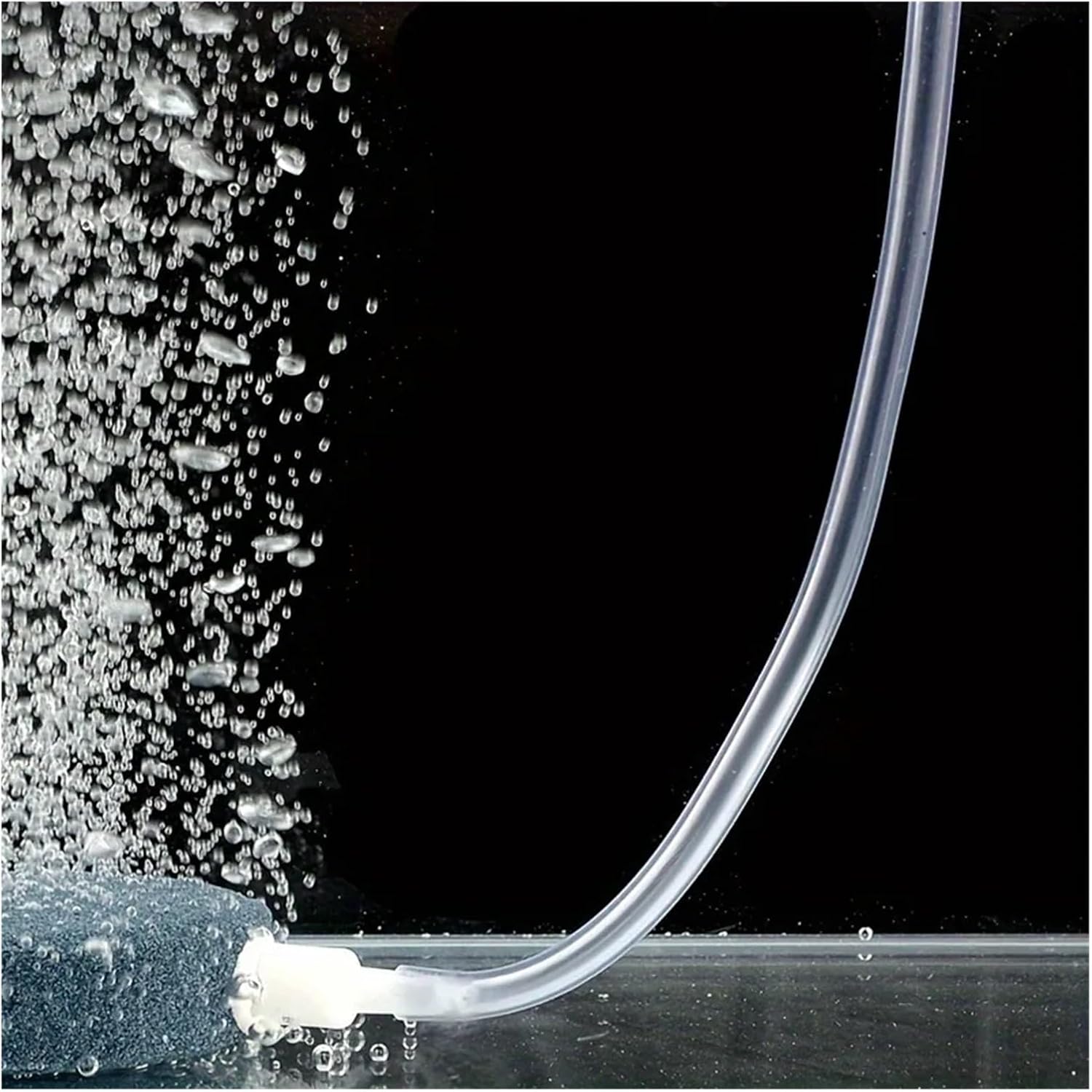 4 * 6mm Silicon Aquarium 1/3/5/10Meter Oxygen Pump Hose Air Bubble Stone Aquarium Fish Tank Pond Pump Tube Food Grade Material(5 Meters)