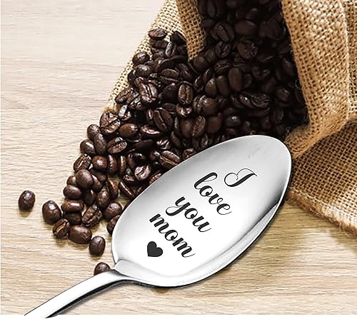 Miniatura 4 de I Love You Mom - Cuchara grabada para mamá, regalo para Navidad, cumpleaños, Acción de Gracias, cucharas, idea de regalo para mujeres, regalo del