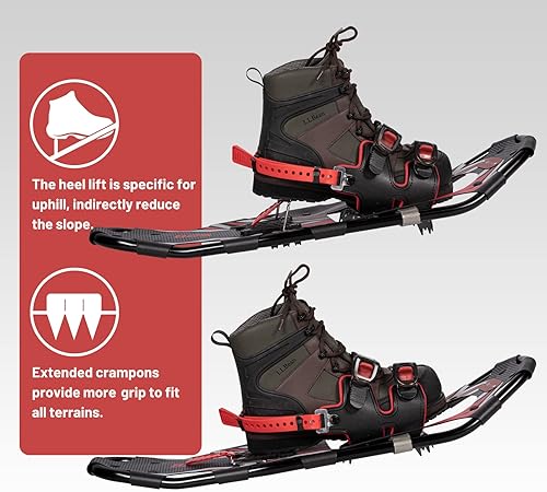 Miniatura 22 de G2 - Raquetas de nieve ligeras de 21/25/30/36 pulgadas para mujeres, hombres y jóvenes, juego con bolsa de mano, encuadernación especial de Naranja