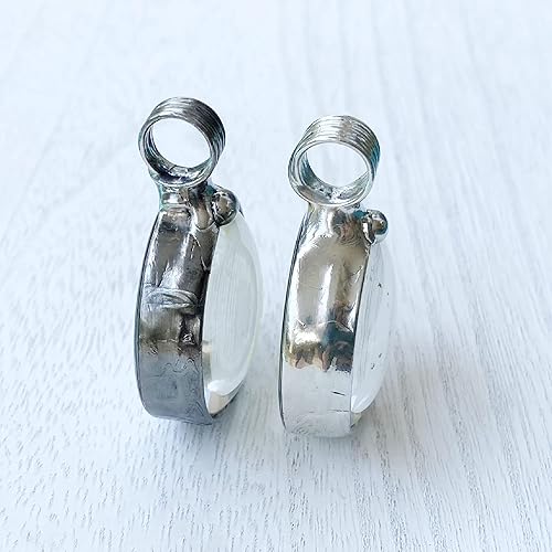 Miniatura 4 de Big Funky Heart Necklace - Handmade Clear Glass Pendant - Romantic Jewelry Gift for Her,