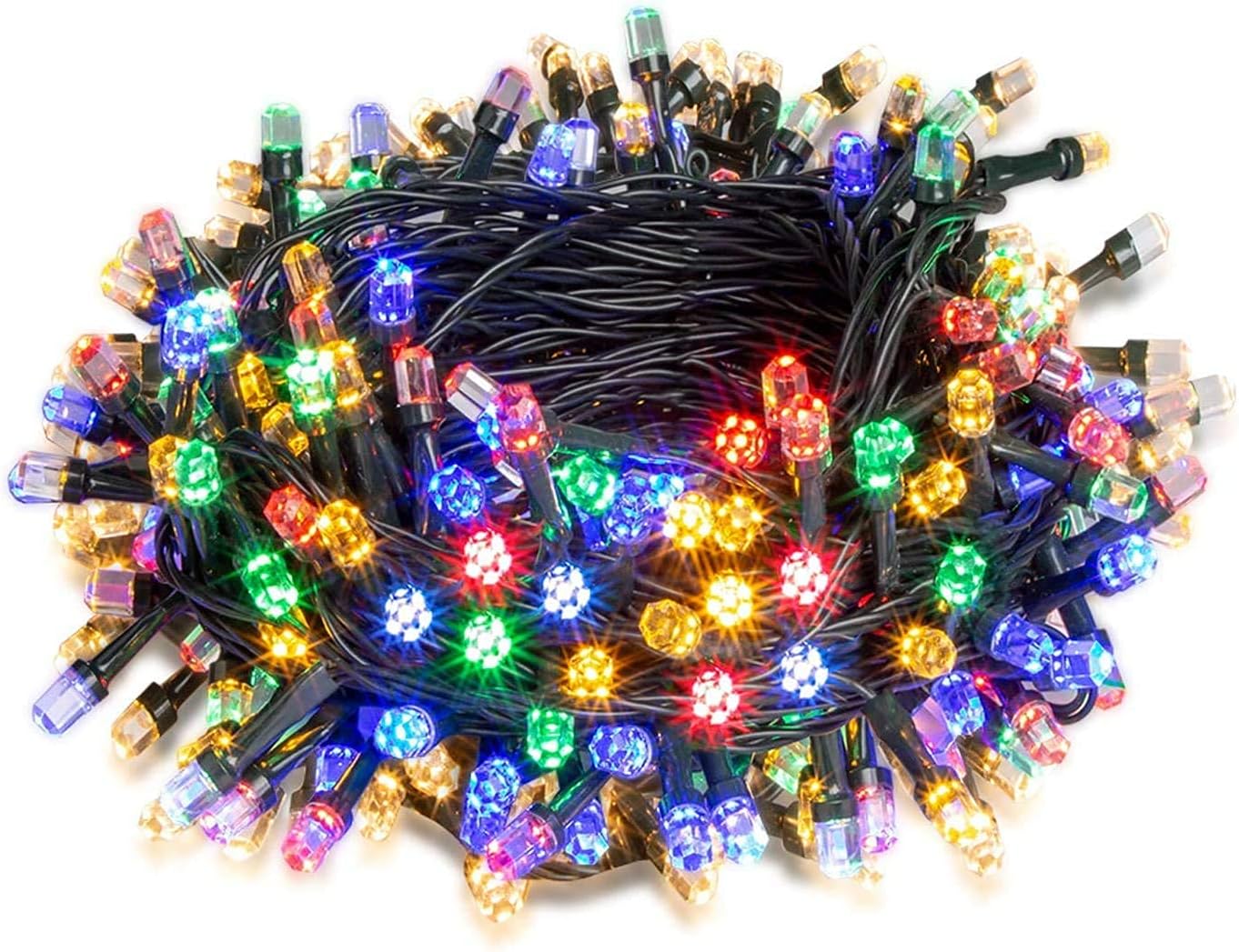 Illuminazione Per Esterni Di Natale DELICHTER Luci di fata a LED, 200 LEDs colorate luci di fata di Natale