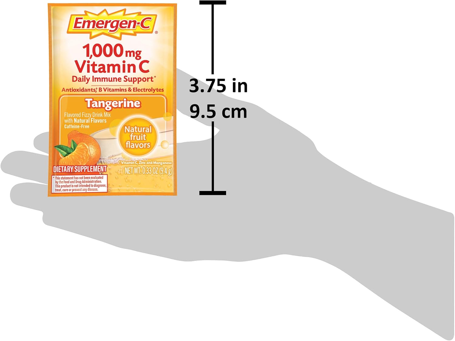 Buy Emergen C 1000mg Vitamin C Powder With Antioxidants B Vitamins And Electrolytes Vitamin C Supplements For Immune Support Caffeine Free Drink Mix Tangerine Flavor 60 Count 2 Month Supply Online In Indonesia