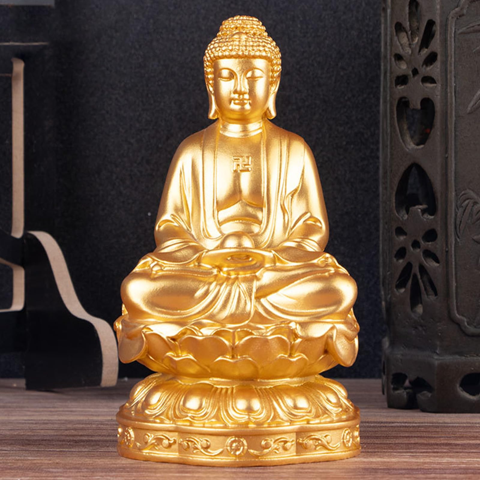 Amazon.co.jp: 仏像 ゴールド 瞑想 仏像 風水 釈迦牟尼 仏像 禅 庭 Amazon.co.jp: 仏像 ゴールド 瞑想 仏像 風水 釈迦牟尼 仏像 禅 庭