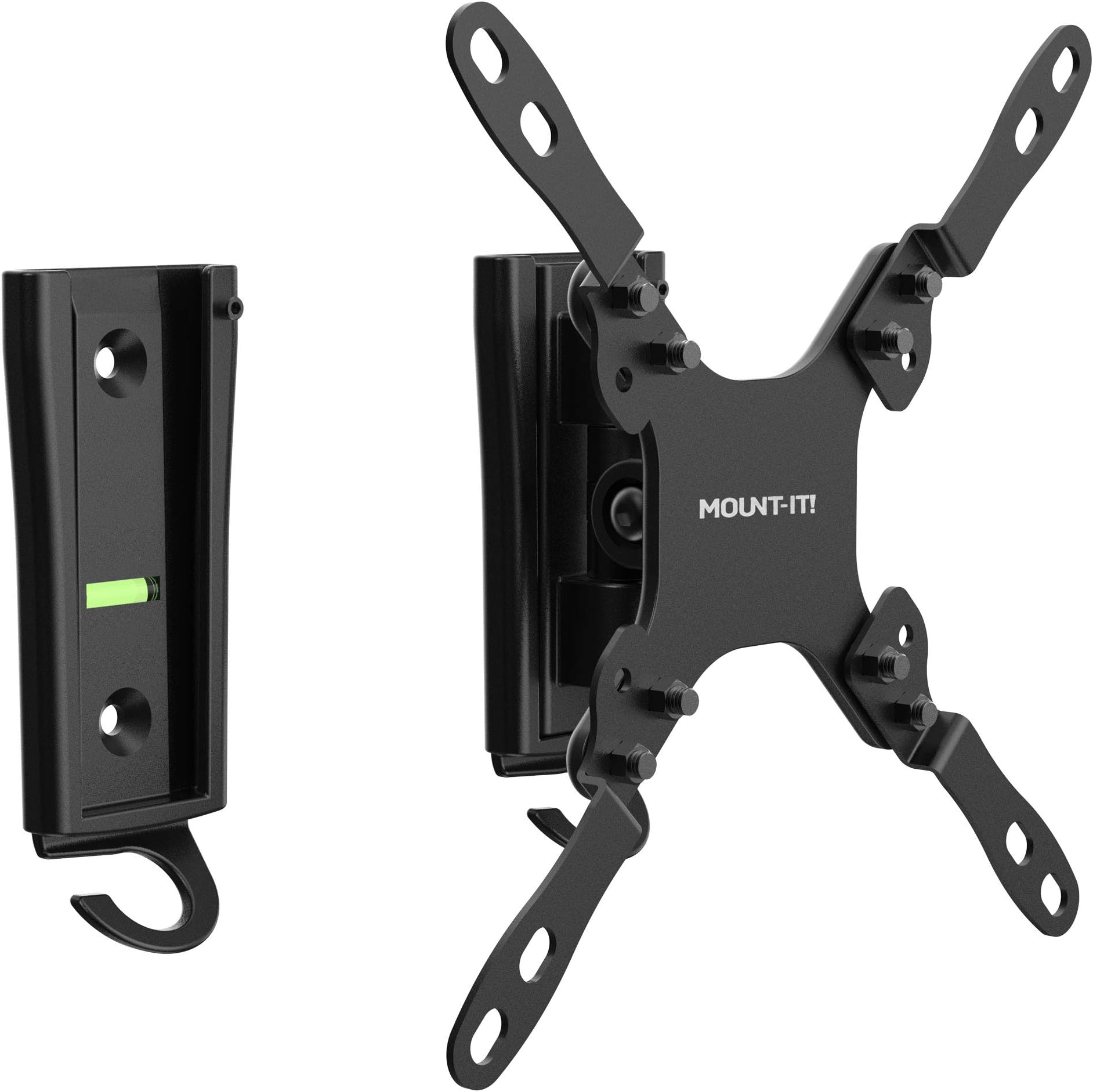 RV TV Mount With Dual Wall Plates | No-Rust Quick Release Aluminum Mounting Bracket For Indoor Or Outdoor Use | Low-Profile Full Motion Arm, 33lbs Capacity | Up To VESA 200x200mm
