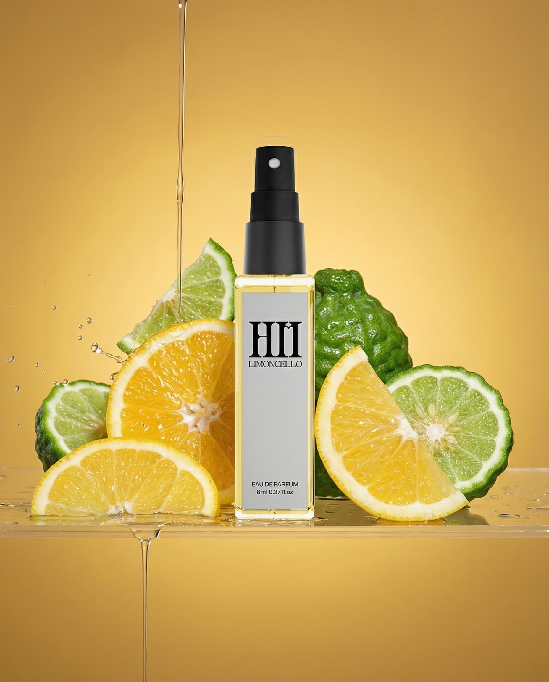 House of Moksha Limoncello EDP - 8ml Travel Mini | Intense Long Lasting Fresh Citrus & Clean Musk Unisex Perfume | Zesty Lemon Scent for Summer & Day Use | Pocket Size Discovery Spray-image-47