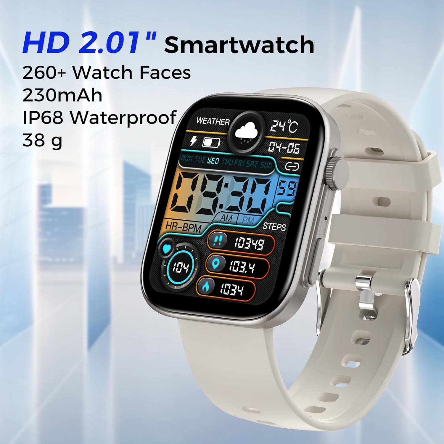 BRIBEJAT Smart Watches for Women, 2.01" HD Android Touchscreen with Heart Rate/SpO2/Sleep Monitor, Make/Answer Calls, 123 Sports Modes, IP68 Waterproof Fitness Watch for iPhone Compatible (Silver) 3 71FMbkSemIL. AC SL1500