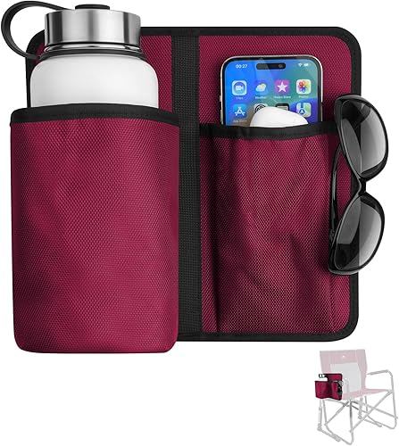 Xxerciz Soporte universal para tazas para silla de campamento, soporte universal para botella de agua para silla reclinable de patio, silla de
