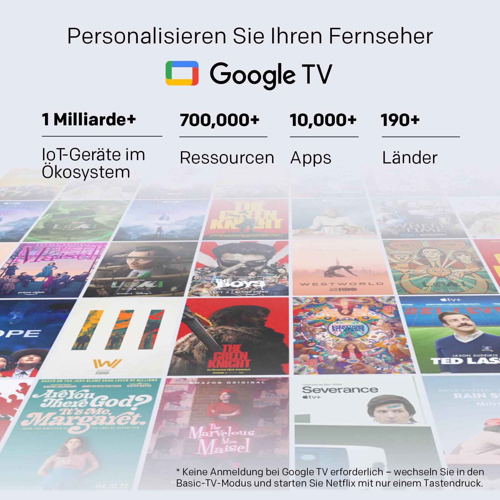 coocaa 60 Zoll Fernseher QD-Mini LED TV, 4K Smart TV mit Google TV, HDR10+, Dolby Vision&Atmos, Local Dimming, MEMC Bewegungsglättung, S AI Prozessor, Triple Tuner DVB-T2/C/S2, 60CGNH70Z (2026)
