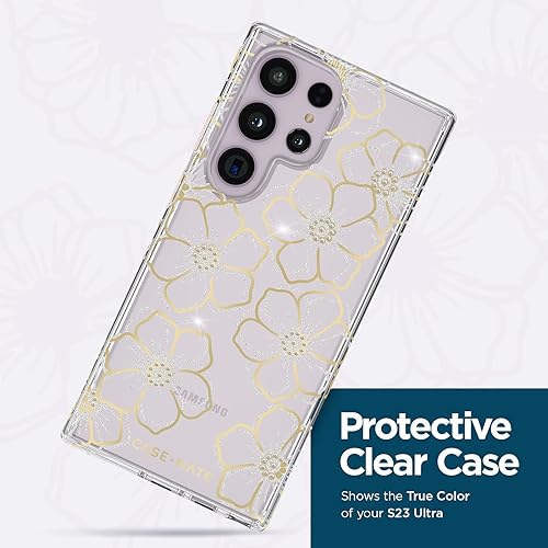 Miniatura 4 de Case-Mate Funda para Samsung Galaxy S23 Ultra de 6.8 pulgadas protección contra caídas de 12 pies carga inalámbrica Funda de teléfono con gemas