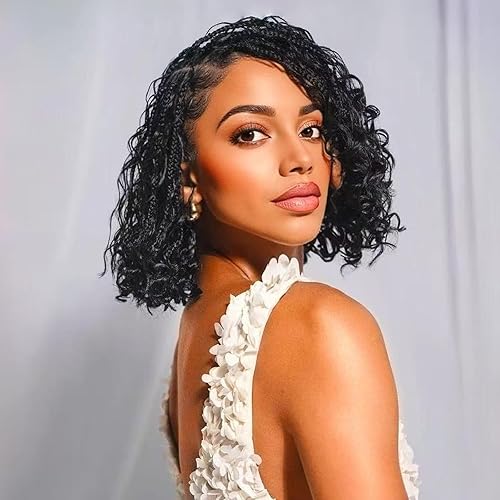 9 Packs Boho Box Braids Crochet Hair 8 Inch Goddess