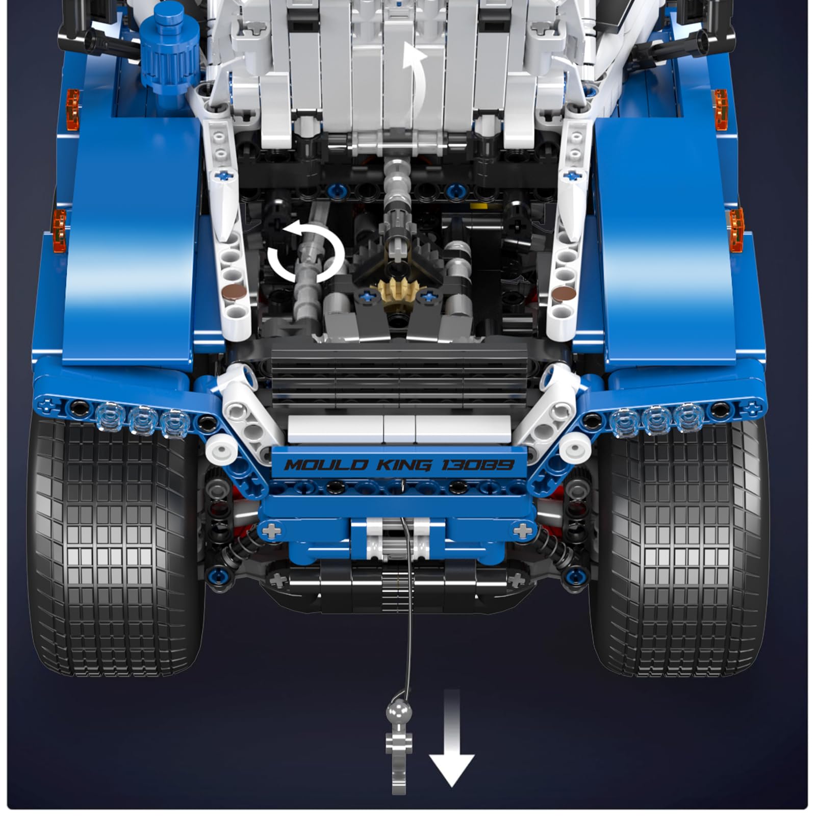Mould King 13089 Technik Ferngesteuert Avtoros Shaman 8×8 Geländewagen APP Technologie Truck-Modell mit 8 Rädern und 5 kraftvollen Motoren Technologie Bausatz Modell (3062+Teile)