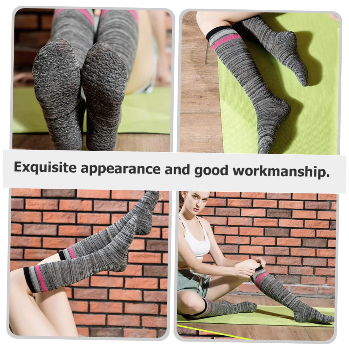 VANZACK Calcetines Antideslizantes Calcetines De Pantorrilla Calcetines De Calcetería Pilates Calcetines De De Pantorrilla Calcetines De Yoga Medias Mezclado