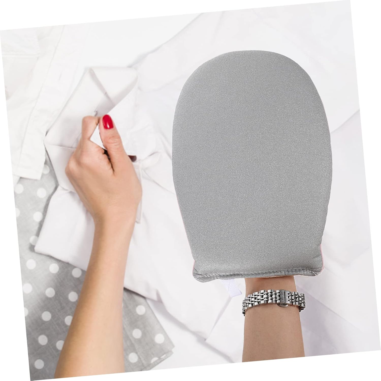 STOBAZA 4pcs Garment Steamer Mitt Scald Design Lightweight Ironing Glove for Easy Use Suitable for Home Ironing and Travel Heat Resistant Material Fits