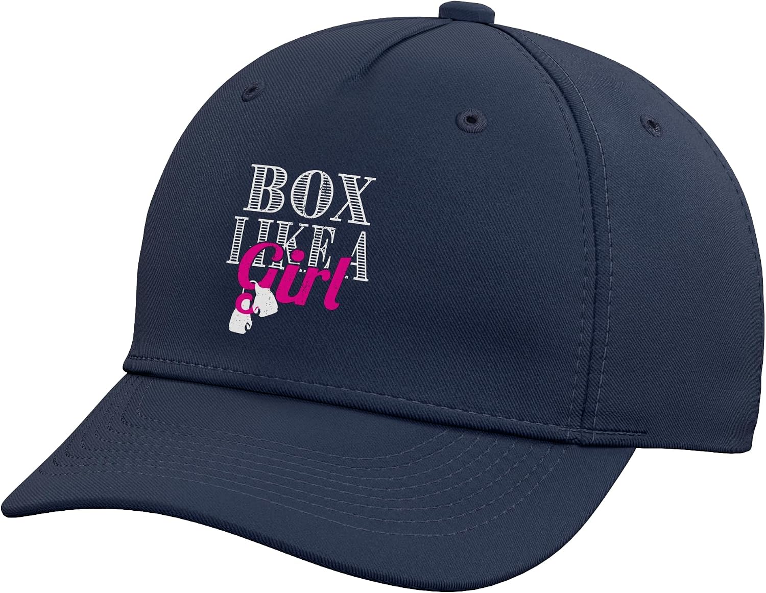 Box Like A Girl Cool Boxing Fighting Champions Adjustable Baseball Hat