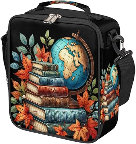 Miniatura 38 de Lonchera con diseño de unicornio y galaxia arcoíris para niños y niñas, bolsa de almuerzo aislada con correa ajustable para el hombro, reutilizable,