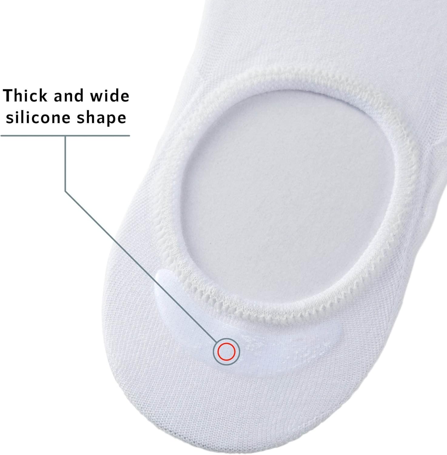 MONFOOT Men's/Women's 10 Pairs Invisible No Show Non slip Socks, Multipack - Image 7