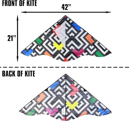 Miniatura 7 de X Kites DLX Delta Nylon Kite, 42 Inch Wide Delta Kites