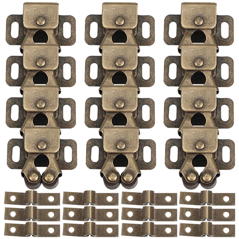 Loquet de porte double rouleau en bronze pour placard de cuisine et meuble de RV x20