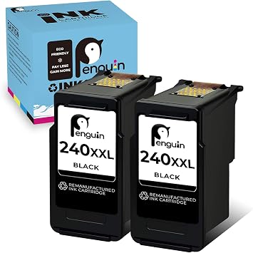 Amazon.com: Penguin Cartucho de tinta remanufacturado para impresora Canon  Pg-240XXL 240 XL utilizado para Canon PIXMA MG3620 MG3600 MG3520 TS5120  MG2120 MG2220 MG3120 MG3122 MG3220 MG3522 MX392 (2 Paquete : Ropa, Zapatos