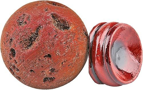 Miniatura 3 de Nupuyai Esfera de ágata de geoda druzy revestida de titanio con soporte de madera, bola de cuarzo de cristal de energía curativa para decoración de