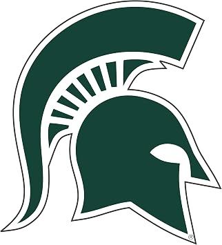 Craftique Michigan State Magnet Spartan Head Magnet 3",6",12", 3 in