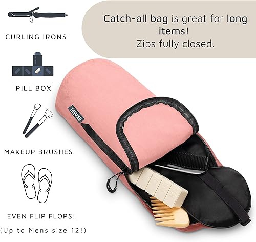 Vista 44 de Set de Neceser de Viaje: Bolsa de Aseo Colgante de Viaje + Bolsa de Líquidos Cosméticos TSA 311 + Bolsa Organizadora de Accesorios Ultraligera