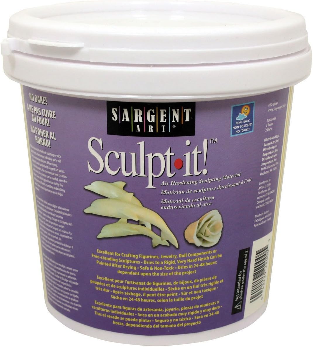 Sargent 22-2000 Sculpt-it! Sculpting Material, 2 lb container
