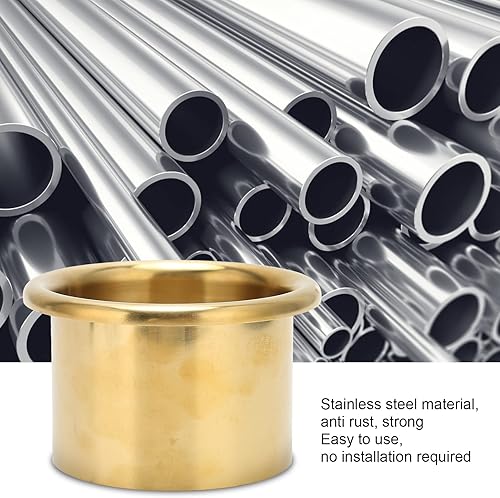 Miniatura 4 de Yosoo Soporte para secador de pelo, de acero inoxidable, soporte para secador de pelo, para baño, hotel, peluquería (dorado)