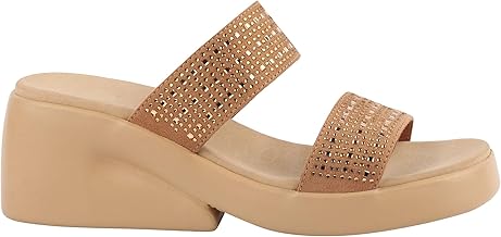 Medifeet Women's Dual Strap Slip-On Wedges