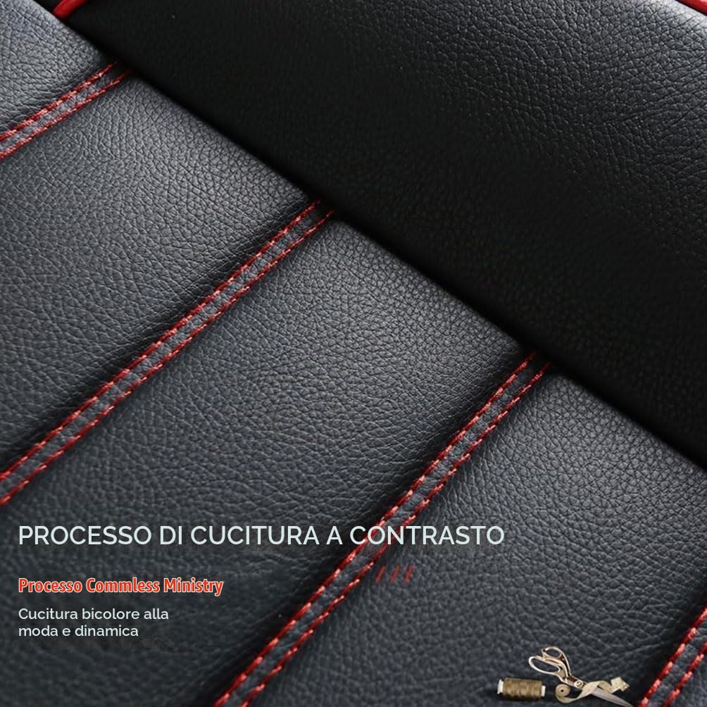 Coprisedili per Auto, per Ford Focus MK4 ST Line 2018-2024 2025 Coprisedili Auto Anteriore, Set Copri-Sedile per Guidatore e Passeggero,B