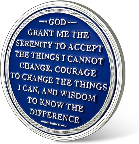 Miniatura 4 de IELCJJ 2 años de sobriedad Chips AA Moneda Triplate Medalla Chip Medal Recuperación Aniversario Token Sobriedad Regalos