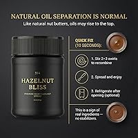 Vista 7 de 314 Hazelnut Bliss Premium Cacao Avellana para untar, 80% avellanas tostadas, endulzado con dátiles, 3 ingredientes, sin aceite de palma, 9 oz