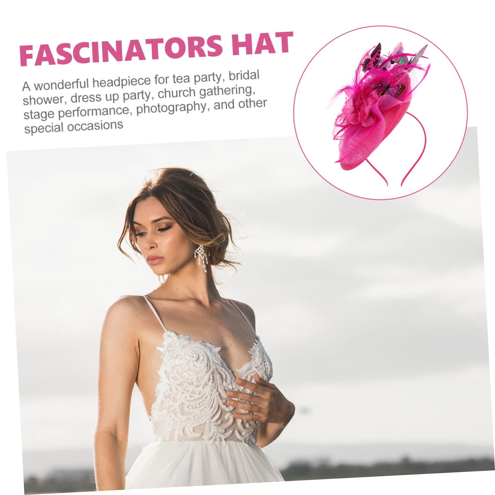 Holibanna 4piezas Sombrero Fascinator De Mujeres Diadema Para Fiestas Té y Eventos Formales Diseño y Elegante