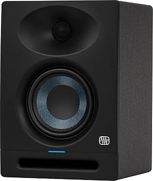 PreSonus Eris Studio 4 4.5-inch 2-Way Active Studio Monitors with EBM Waveguide Bundle with Stereo Breakout Cable, XLR Cable, and Austin Bazaar Polishing Cloth