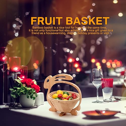 Miniatura 2 de Cesta de regalo de frutas secas, contenedor plegable creativo para varios alimentos, caja de aperitivos gourmet saludables, cuenco de frutas