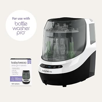 Baby Brezza Official Bottle Detergent Soap Tablets for Baby Brezza Bottle Washer Pro, Includes 120 Washing Tablets