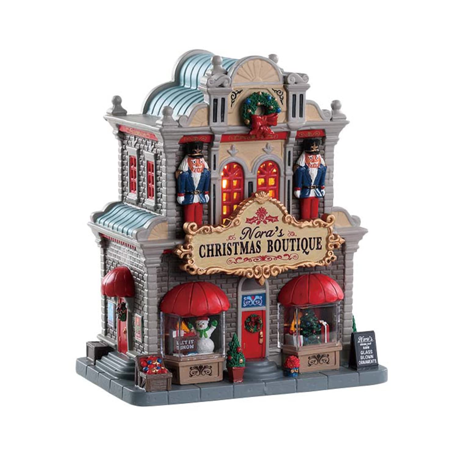 Lemax Village Collection 85344 Caddington Nora’s Christmas Boutique Lighted Building, 8.39-inches x 7.17-inches x 4.80-inches