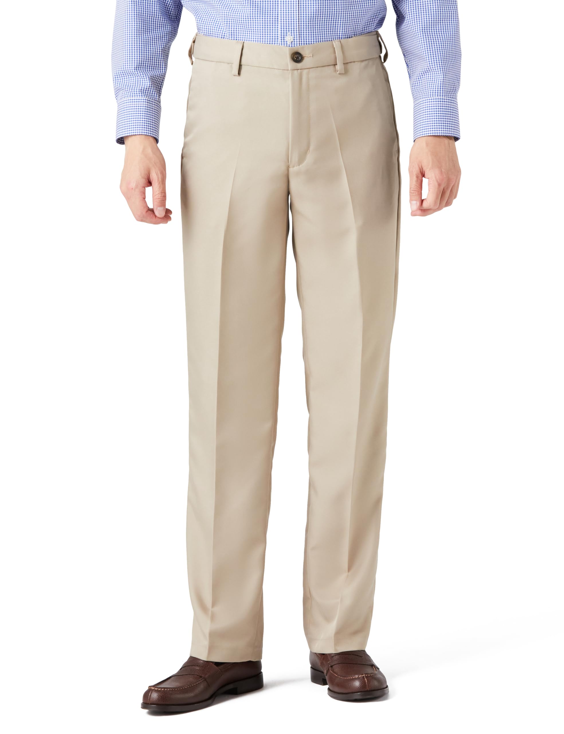 【値下げ】【798円】 Amazon Essentials メンズ ウエスト調整 ノータック クラシックフィット スラックス