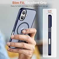 Vista 48 de SUPFINE - Funda magnética para iPhone 13 Pro Max (compatible con MagSafe), (protección contra caídas de grado militar de 10 pies), delgada, Negro