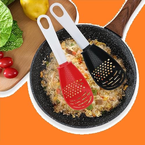 Miniatura 6 de Cuchara de cocina multifuncional 6 en 1, cuchara de silicona resistente al calor de grado alimenticio, cuchara de espátula de silicona para cocinar,