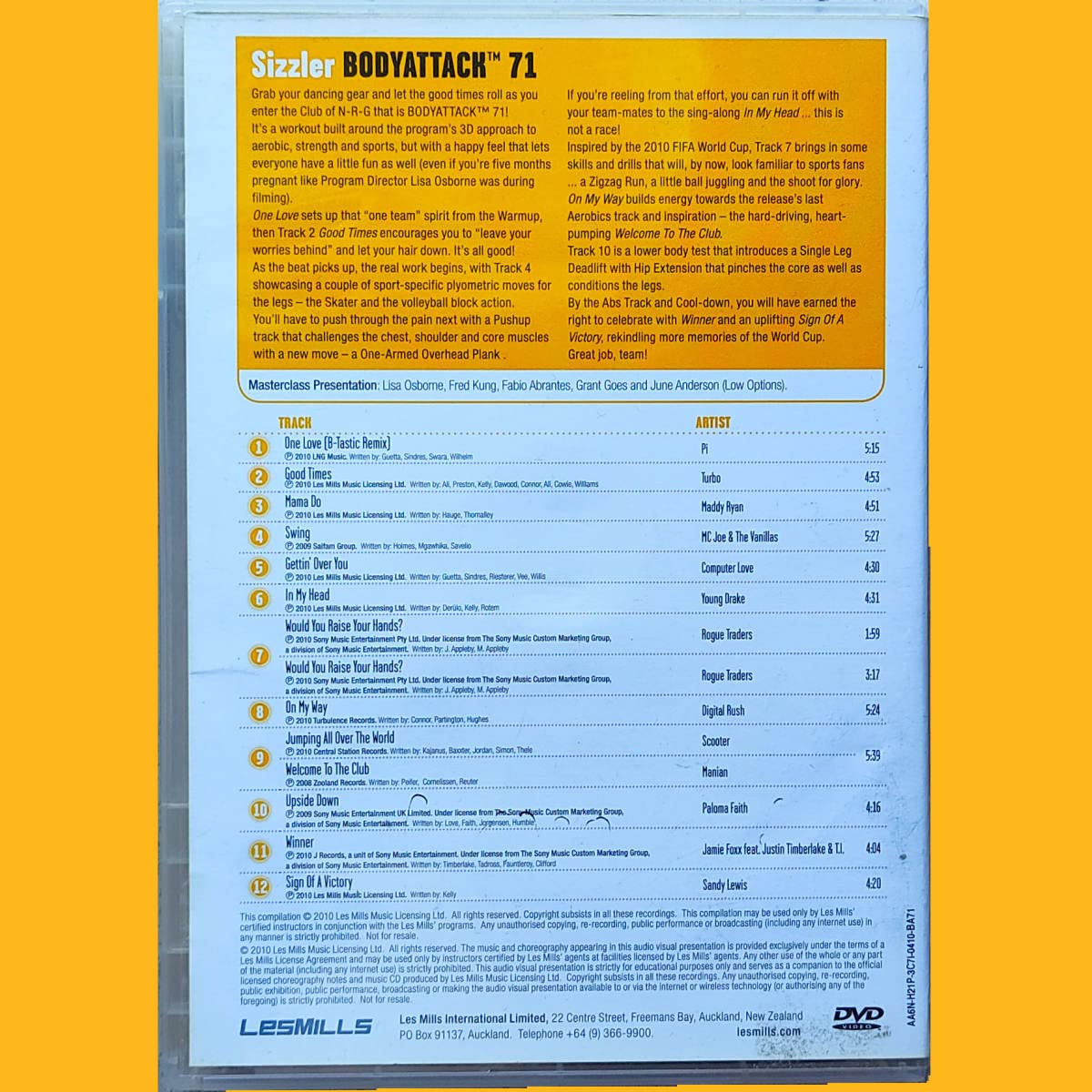 Amazon.co.jp: Body Attack 71 CD DVD LESMILLS BODYATTACK Les