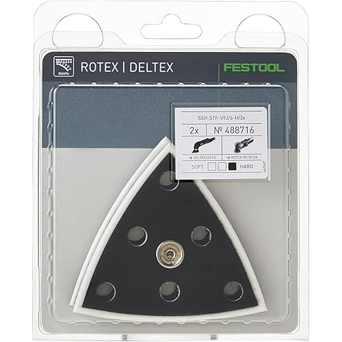Festool 488716 DX 93 StickFix Sanding Pad, Hard,
