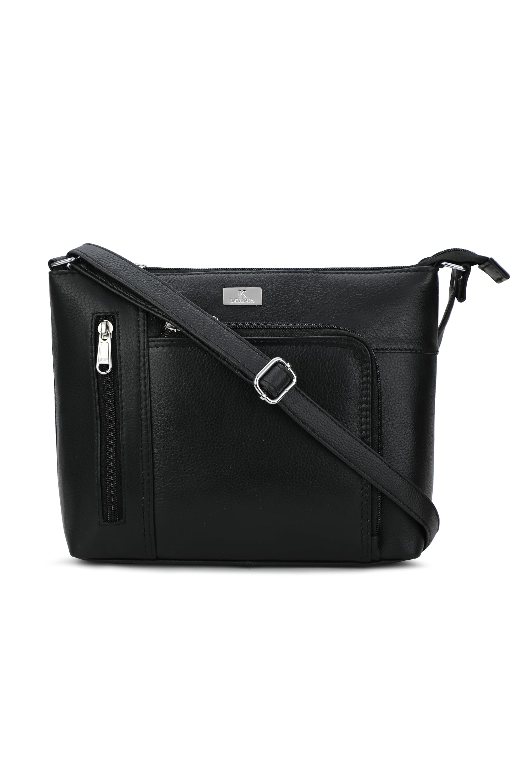 K London Women's Cross Body Sling Bag Genuine Leather Sling Bag for Women - Girls Travel Crossbody Bags with Adjustable Strap - Ladies Shoulder Purse Stylish Handbag