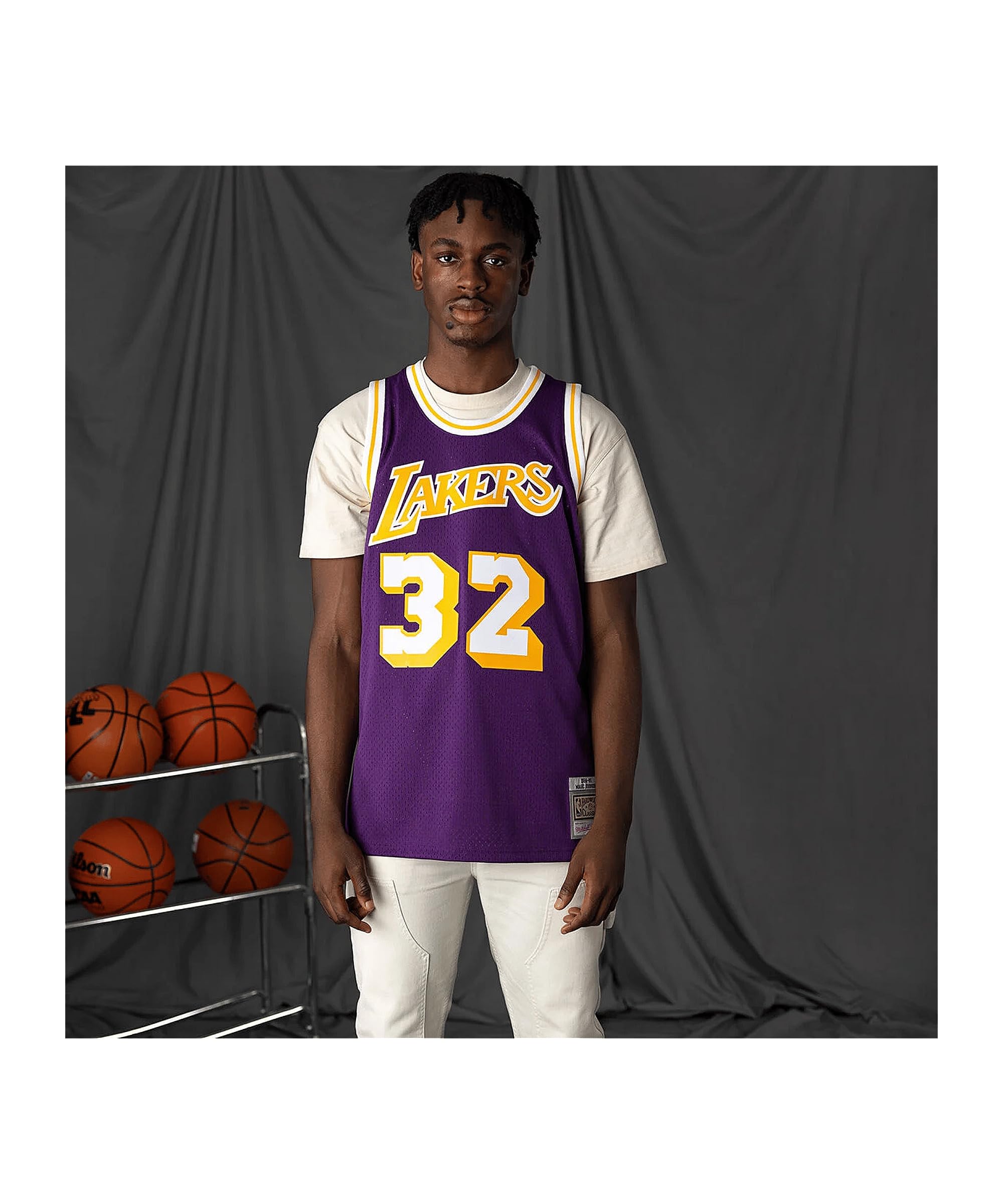 Mitchell & Ness Herren 2.0 La Lakers T-Shirt